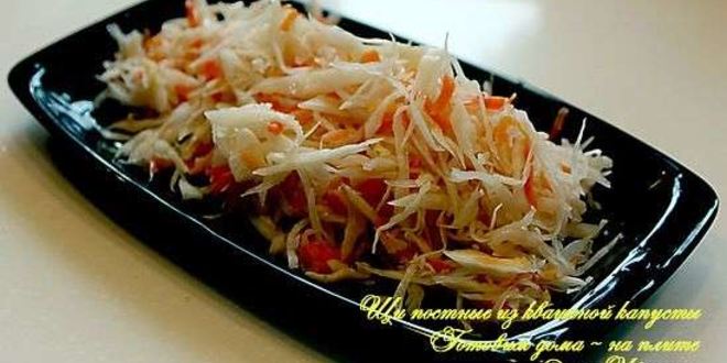 Рецепт постных щей из квашеной капусты