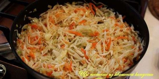 Рецепт постных щей из квашеной капусты