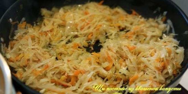 Рецепт постных щей из квашеной капусты