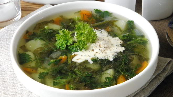 Рецепт щей из щавеля и крапивы