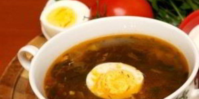 Рецепт щей из щавеля со свининой