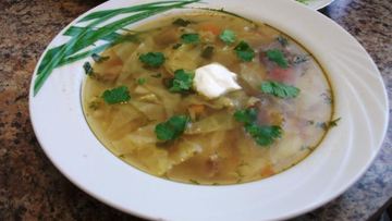 Рецепт Щей из свежей капусты со свининой