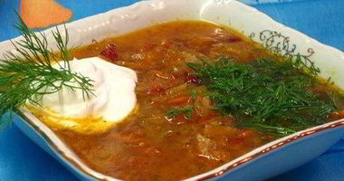 Рецепт Щей с квашеной капустой и мятой картошкой