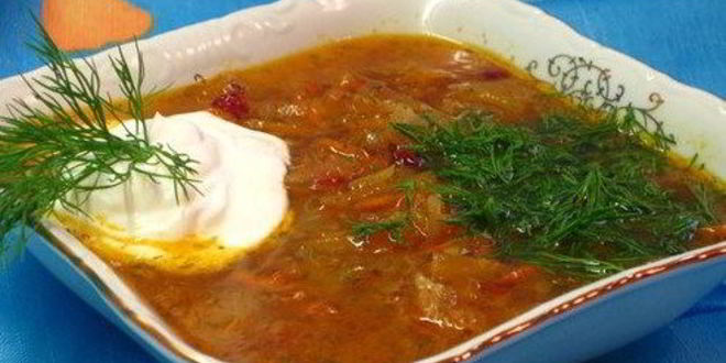 Рецепт Щей с квашеной капустой и мятой картошкой