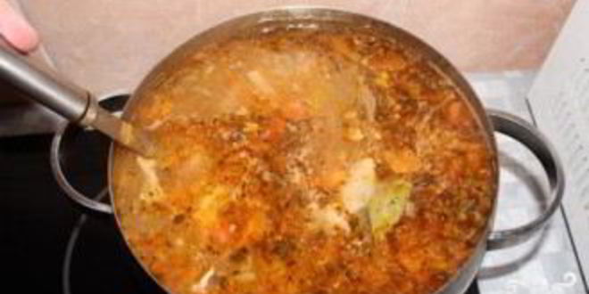 Рецепт щей с уткой