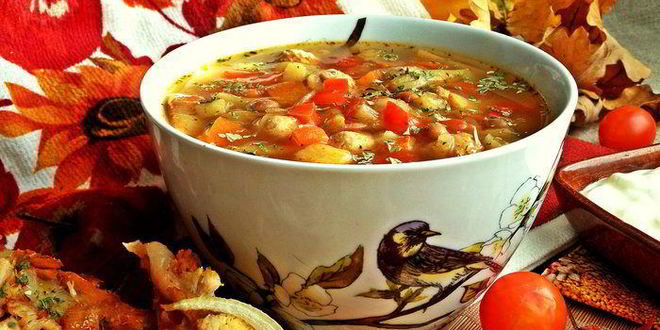 Рецепт Щей Сборных с фасолью и фрикадельками