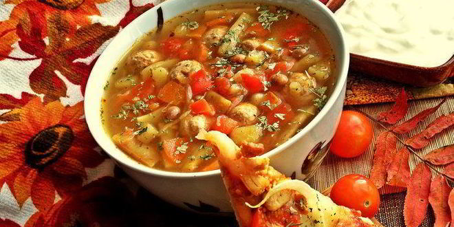 Рецепт щей сборных с фасолью и фрикадельками