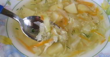 Рецепт Вегетарианских щей из свежей капусты