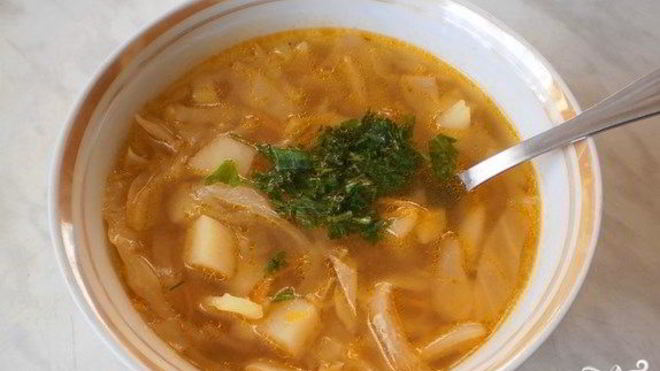 Рецепт вегетарианских щей в мультиварке