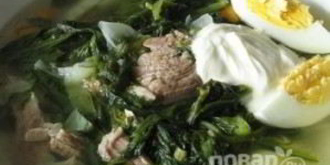 Рецепт зеленых щей из щавеля