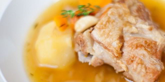 Рецепт Легкой шурпы из баранины с тимьяном