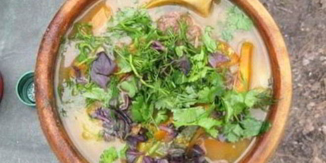 Рецепт Шурпы из баранины на костре