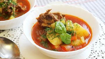 Рецепт Шурпы из баранины по-узбекски