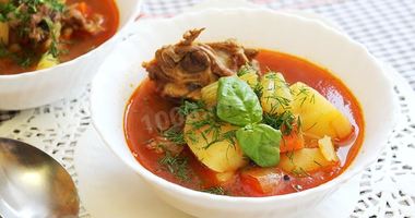 Рецепт Шурпы из баранины по-узбекски