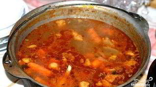 Рецепт Шурпы из баранины с нутом