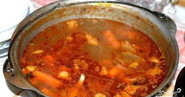 Рецепт Шурпы из баранины с нутом