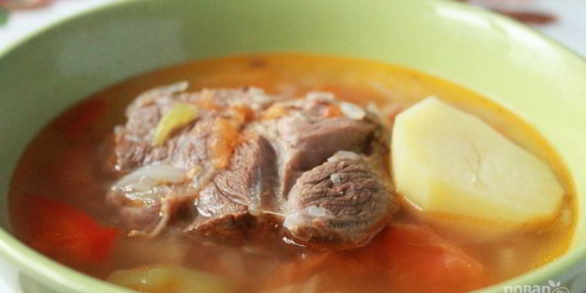 Рецепт Шурпы из баранины Сталика Ханкишиева