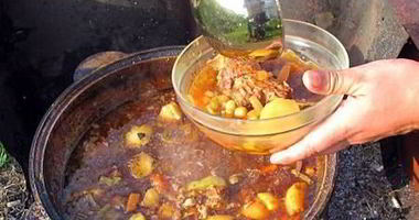 Рецепт Шурпы из баранины в казане