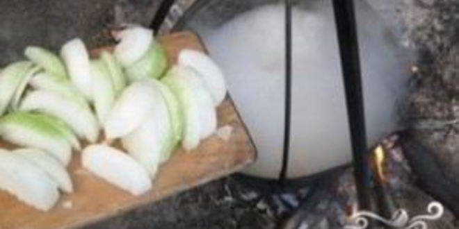 Рецепт шурпы из говядины на костре