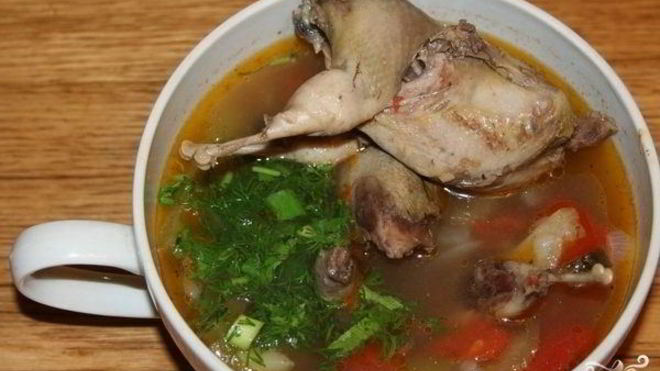 Рецепт шурпы из перепелов