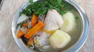 Рецепт Шурпы из утки на костре