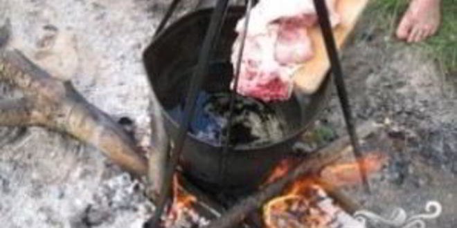 Рецепт шурпы из утки на костре