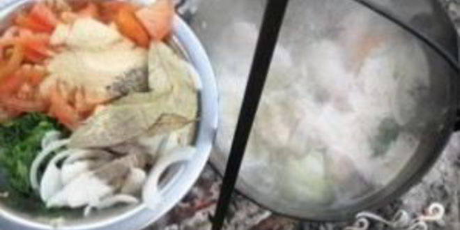 Рецепт шурпы из утки на костре