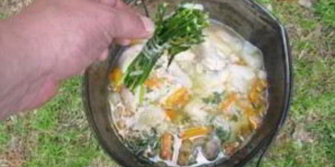 Рецепт шурпы из утки на костре