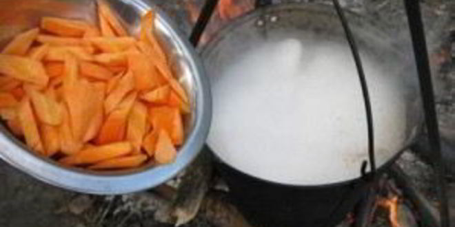 Рецепт шурпы из утки на костре