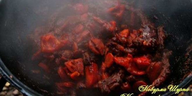 Рецепт шурпы ковурма