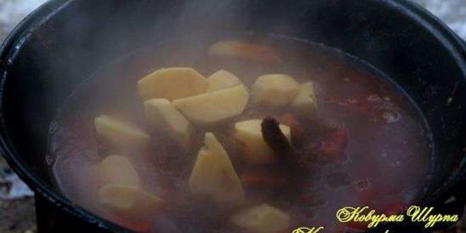 Рецепт шурпы ковурма