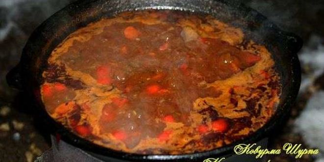 Рецепт шурпы ковурма