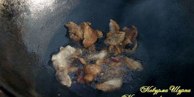 Рецепт шурпы ковурма