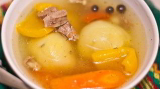 Рецепт Шурпы на бараньем бульоне