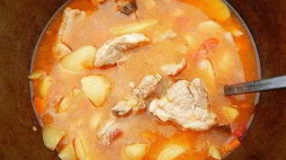 Рецепт Шурпы на костре