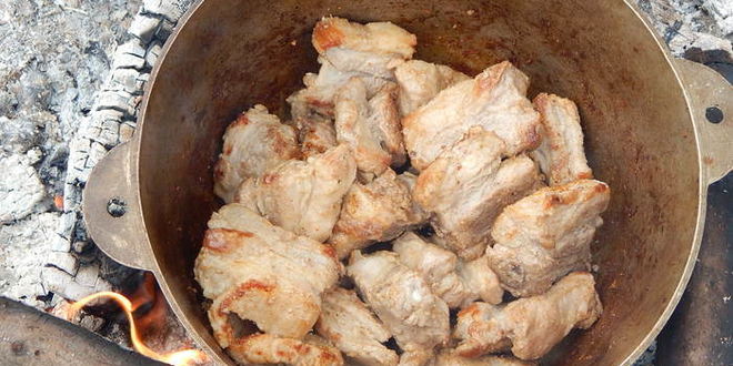 Рецепт шурпы на костре