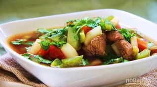 Рецепт Шурпы с бараниной