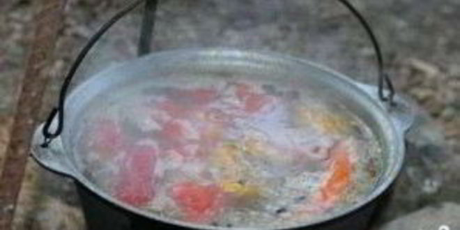 Рецепт шурпы в казане на костре