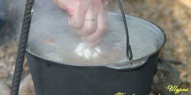 Рецепт шурпы в котле