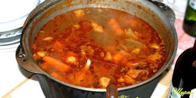 Рецепт шурпы в котле