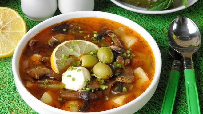 Рецепт грибной солянки с картошкой