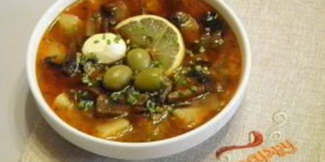 Рецепт грибной солянки с картошкой