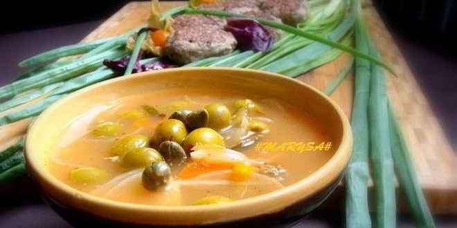 Рецепт легкой рыбной солянки