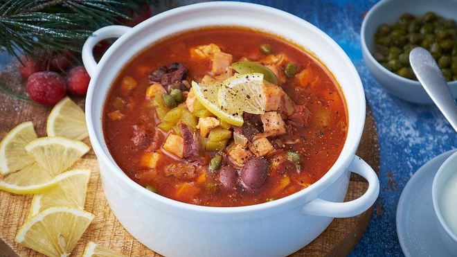 Рецепт мясной солянки на утро 1 января