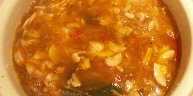 Рецепт постной грибной солянки