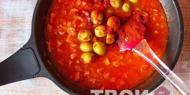 Рецепт солянки на сковороде