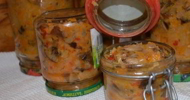 Рецепт Солянки на зиму в банках с грибами