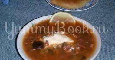 Рецепт Солянки с черносливом