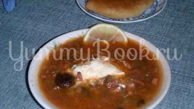 Рецепт солянки с черносливом