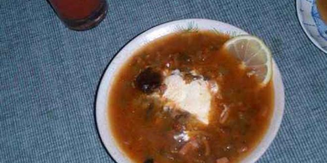 Рецепт солянки с черносливом